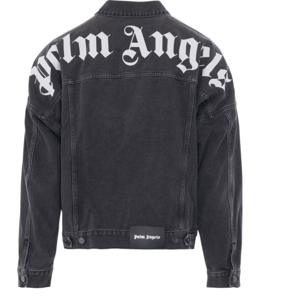 Palm Angels Black Denim Jacket